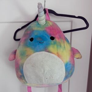 Squishmallow Backpack- Tie-Dye Unicorn